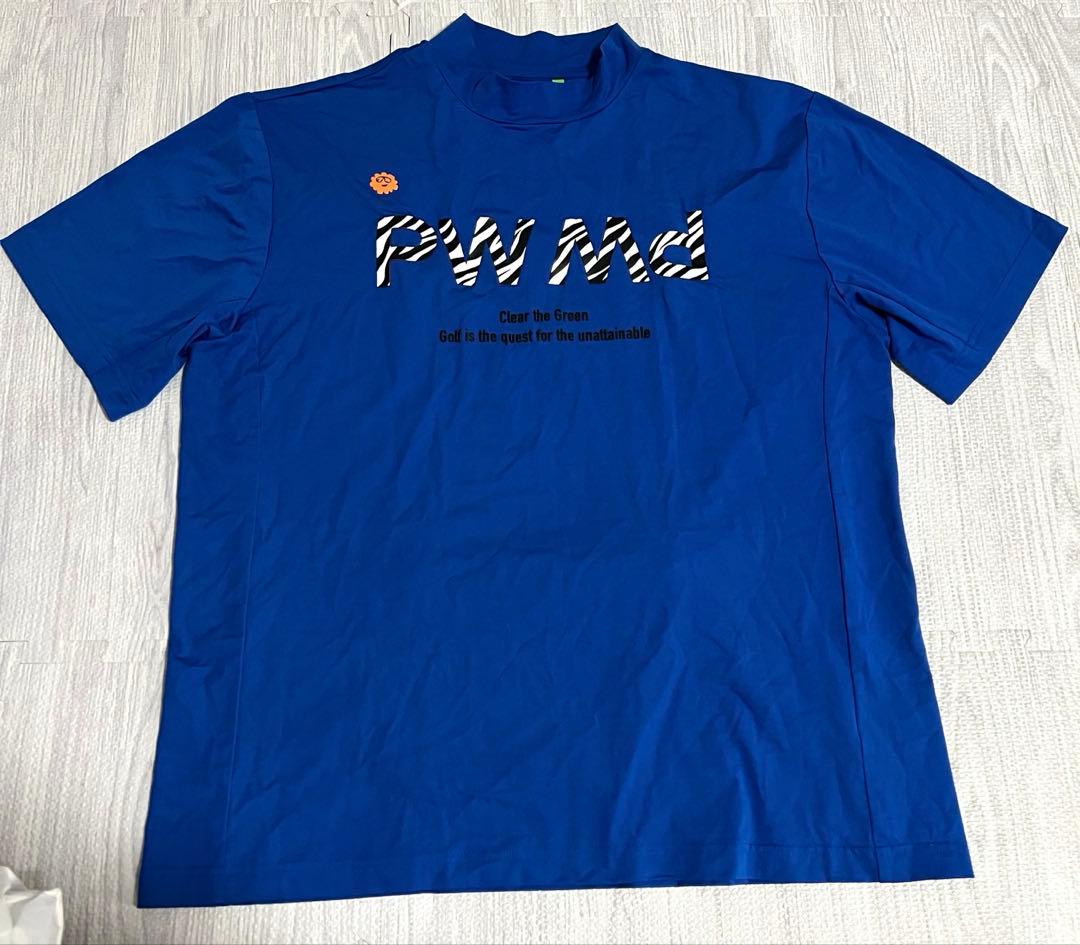 PW CIRCULUS メッシュポケットモック Tシャツ ブルー 青 半袖