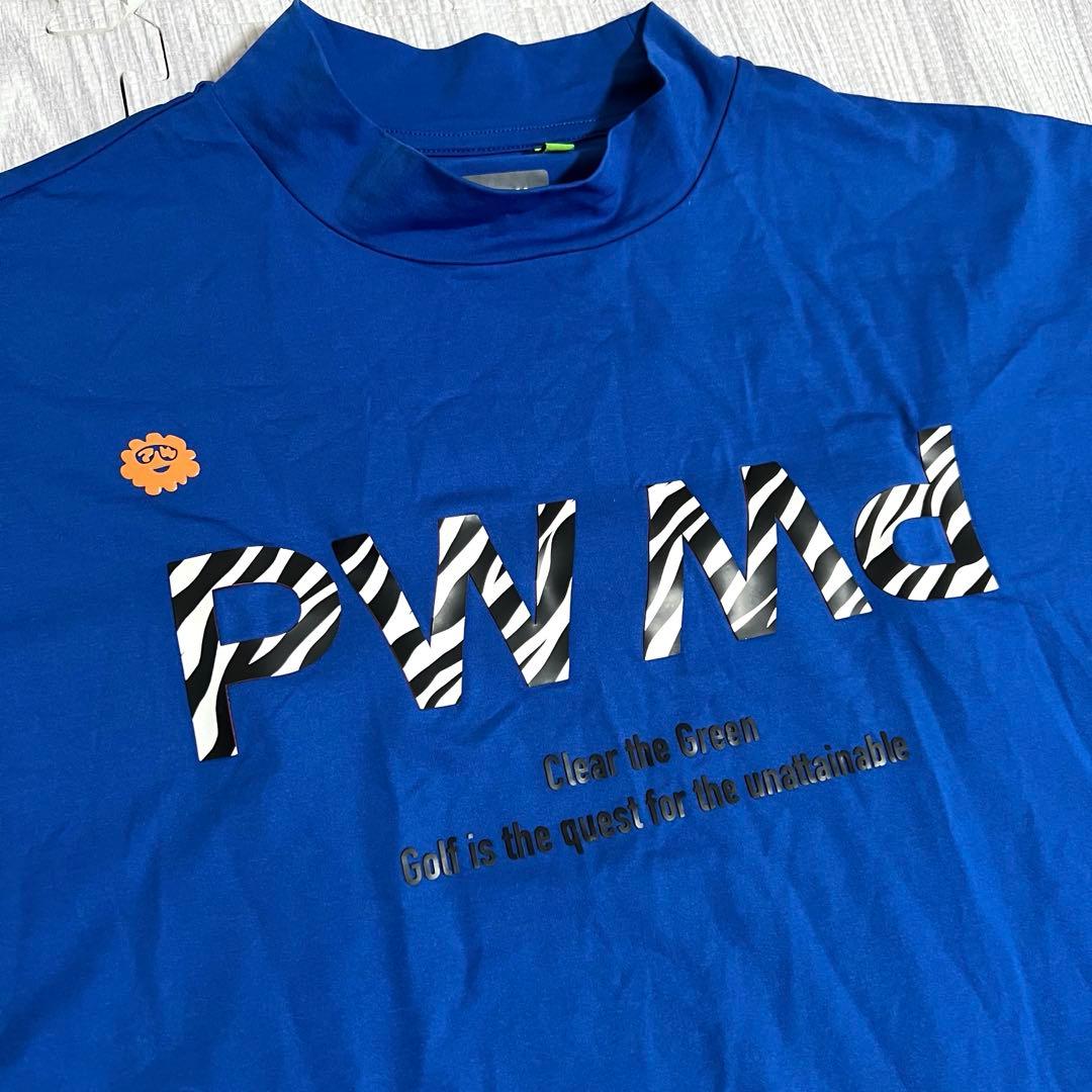 PW CIRCULUS メッシュポケットモック Tシャツ ブルー 青 半袖