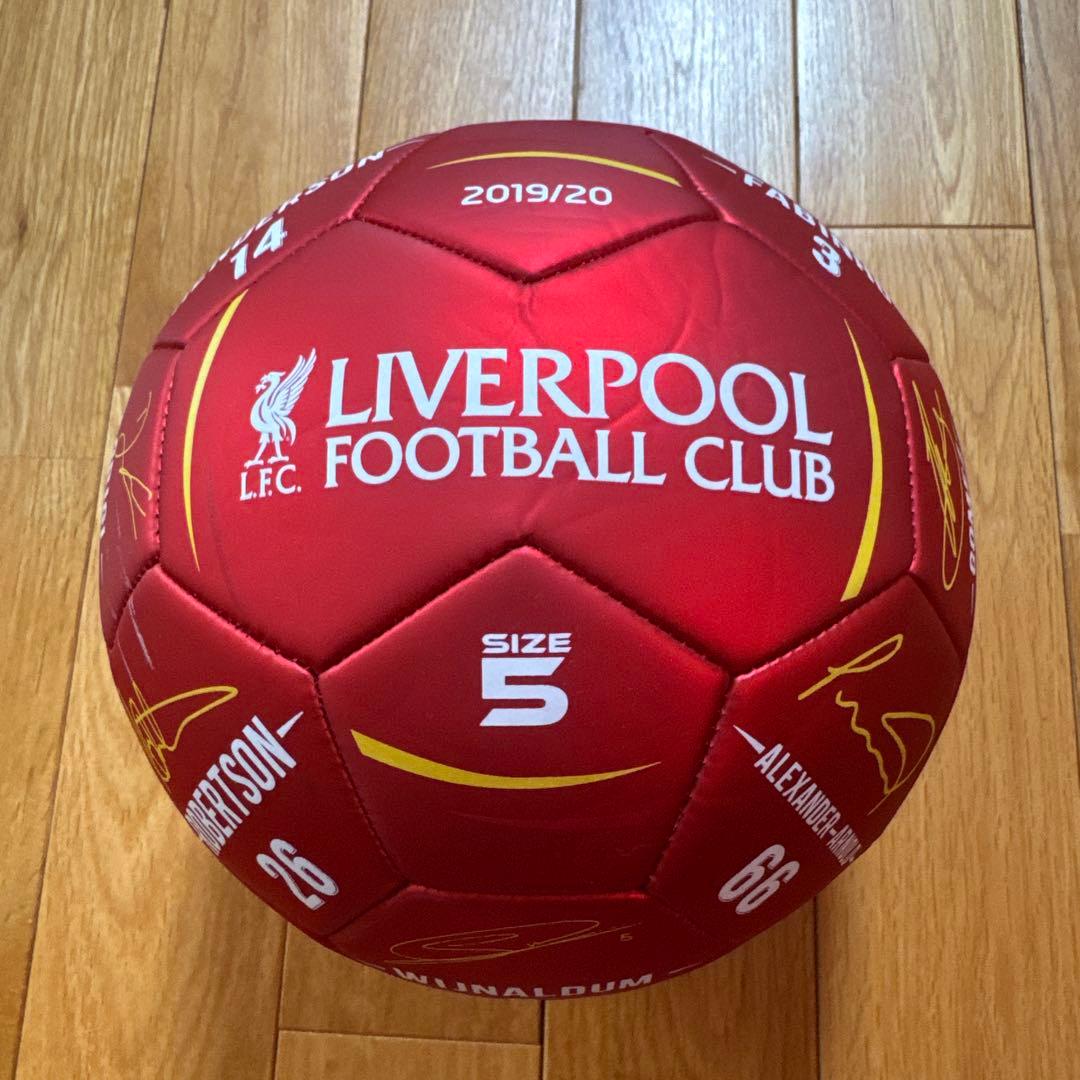リヴァプールFC サイン入りサッカーボール サイズ5 2019/20