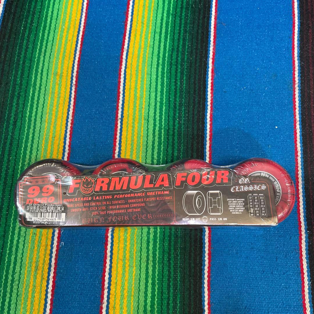 スケートボード SPITFIRE FORMULA FOUR CLASSICS 99A 54mm