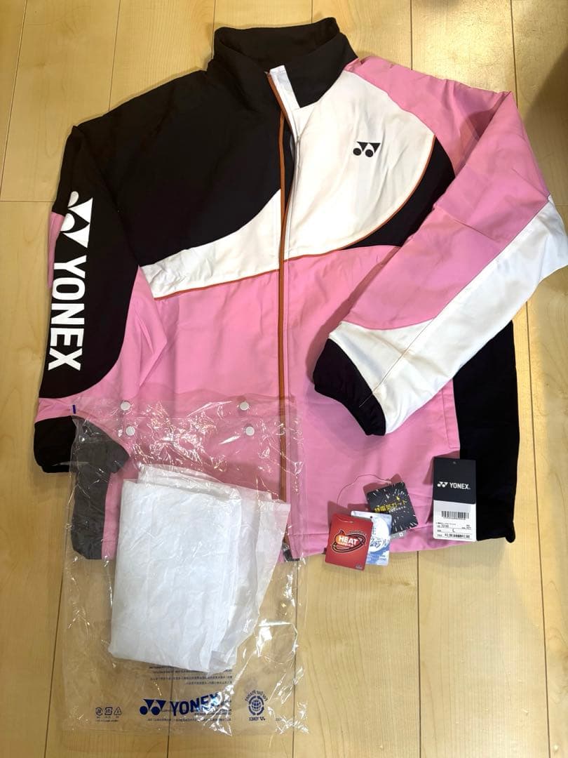 YONEX ヨネックス ウィンドウォーマーシャツ ピンクユニ L