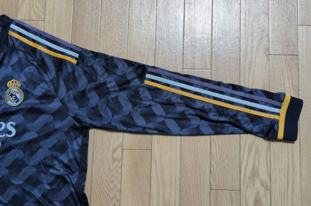 レアル・マドリード アウェイユニフォーム 2XL　ネイビー　長袖　アディダス