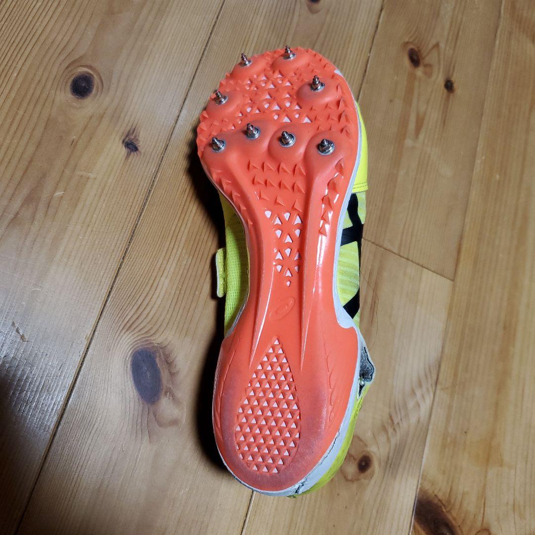 asics スパイクシューズ イエロー/ブラック/オレンジ