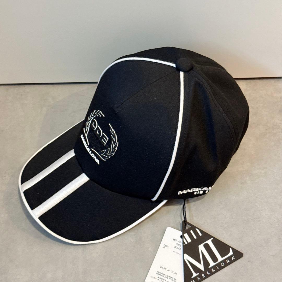新品 ★ MARK&LONA キャップ 帽子 マーク&ロナ ブラック 正規品