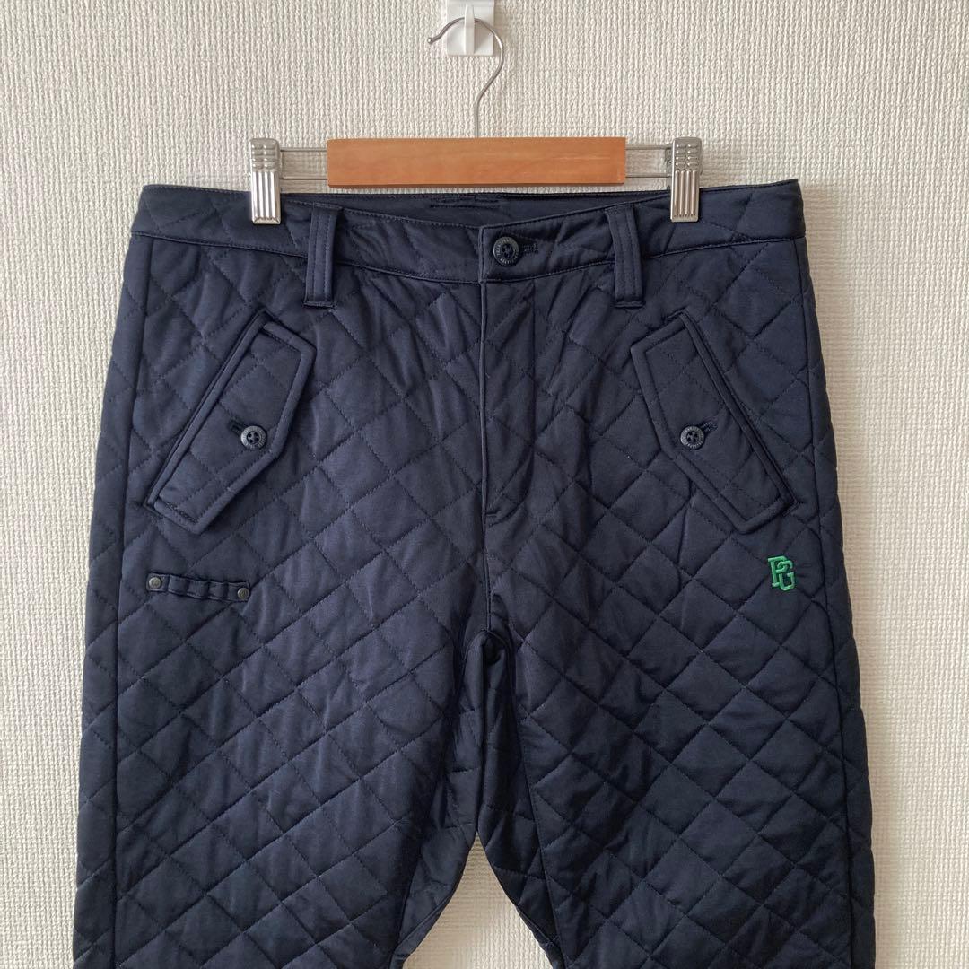 【美品】パーリーゲイツ PEARLY GATES キルティングパンツ 2ネイビー