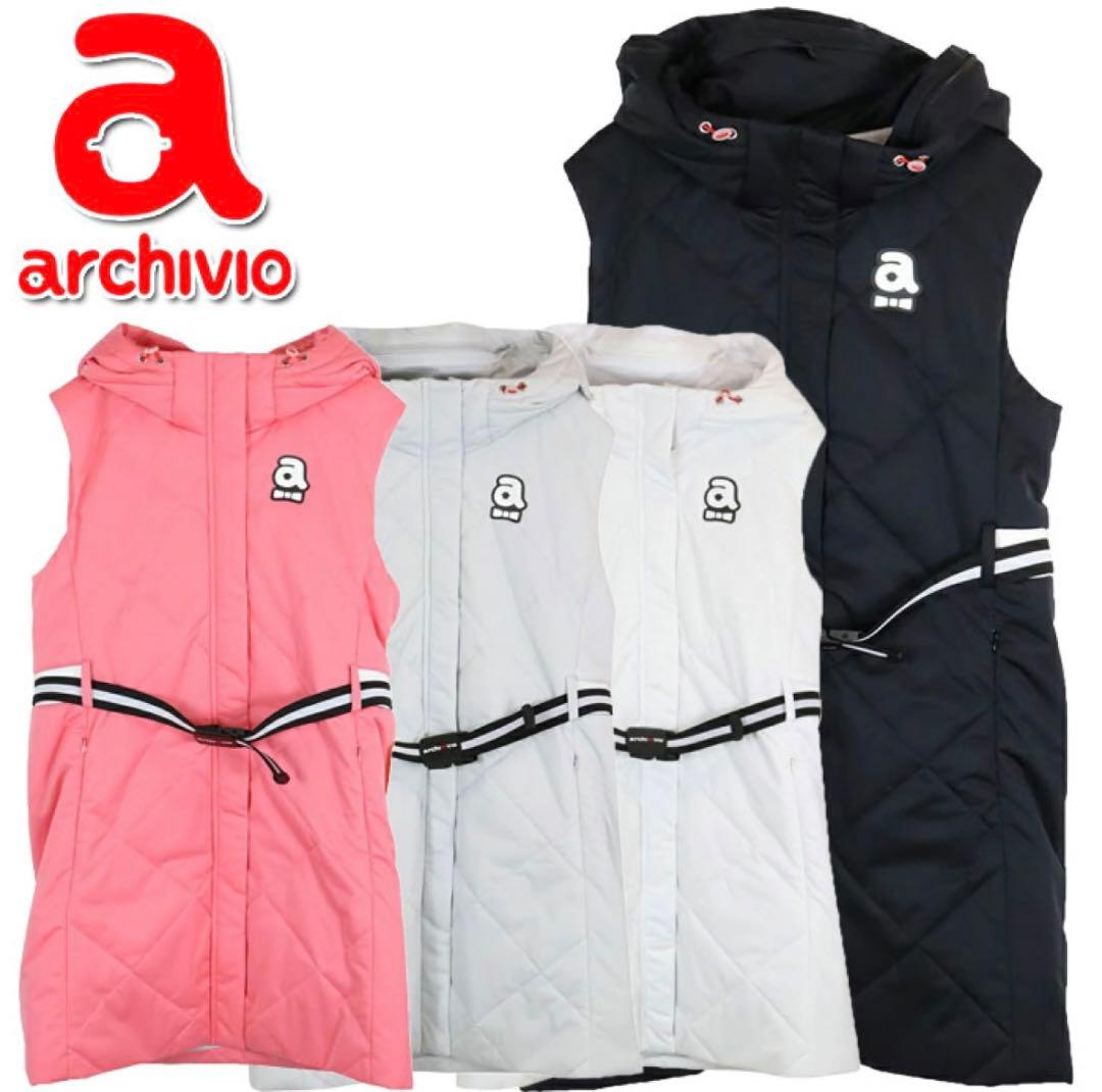 一度のみ使用　美品archivio ピンク ノースリーブベスト アルチビオ