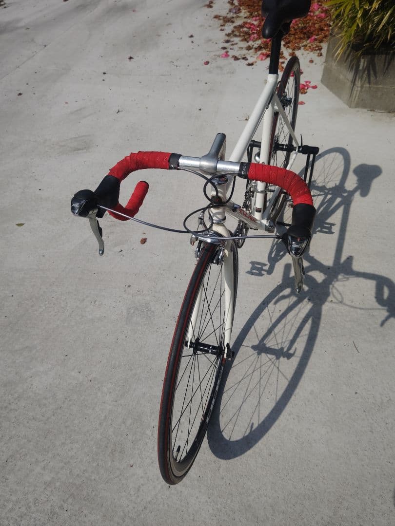 ブリジストンアンカーAnchor RNC3クロモリロードバイク白スレッドステム