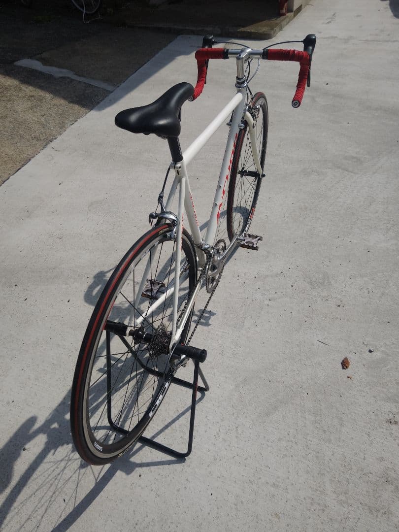 ブリジストンアンカーAnchor RNC3クロモリロードバイク白スレッドステム