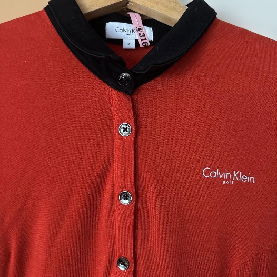 美品  Golf ワンピース M 赤黒 バイカラー