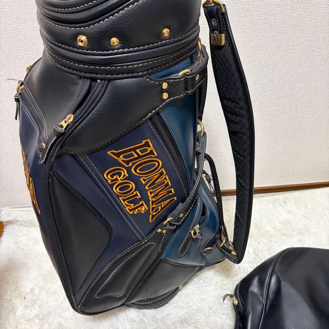 激レア ヴィンテージ HONMA GOLF ホンマ キャディバッグ 刺繍 6分割