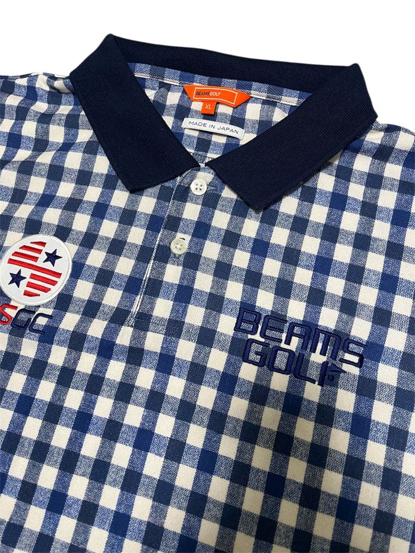 ビームスゴルフ BEAMS GOLF ギンガムチェックシャツ ポロシャツ