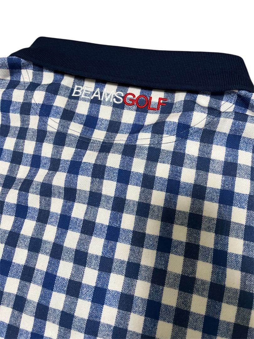 ビームスゴルフ BEAMS GOLF ギンガムチェックシャツ ポロシャツ