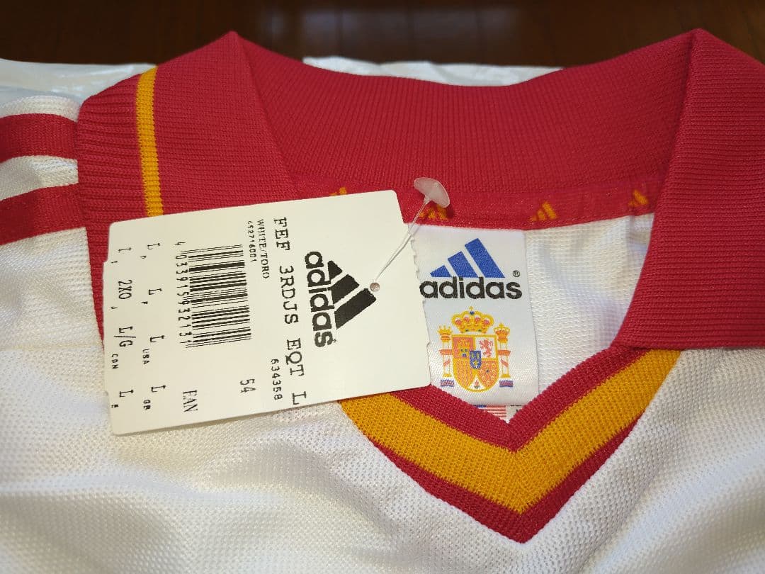 adidas スペイン代表 2000年 サード長袖シャツ Lサイズ 未使用品