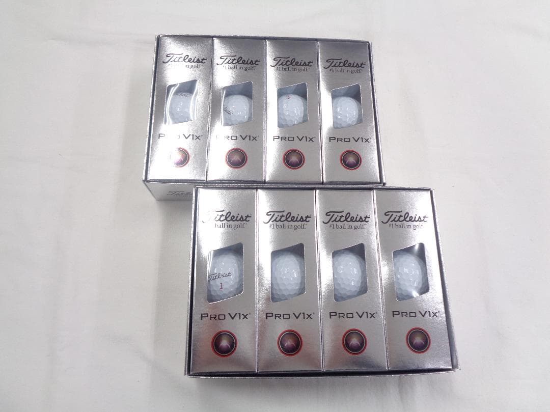 ☆新品未使用☆タイトリスト Pro V1xローナンバー ゴルフボール 2ダース