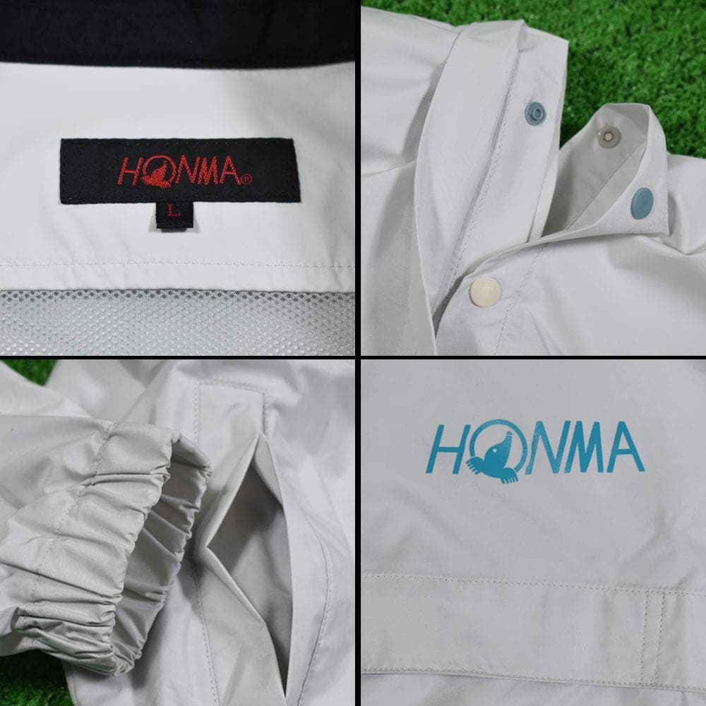 HONMA/本間ゴルフ 防風レインスーツ【ライトグレー/Ｌ】新品！