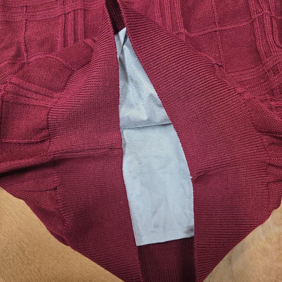 BURBERRY 防風セーター M バーガンディ 新品 ゴルフ y76