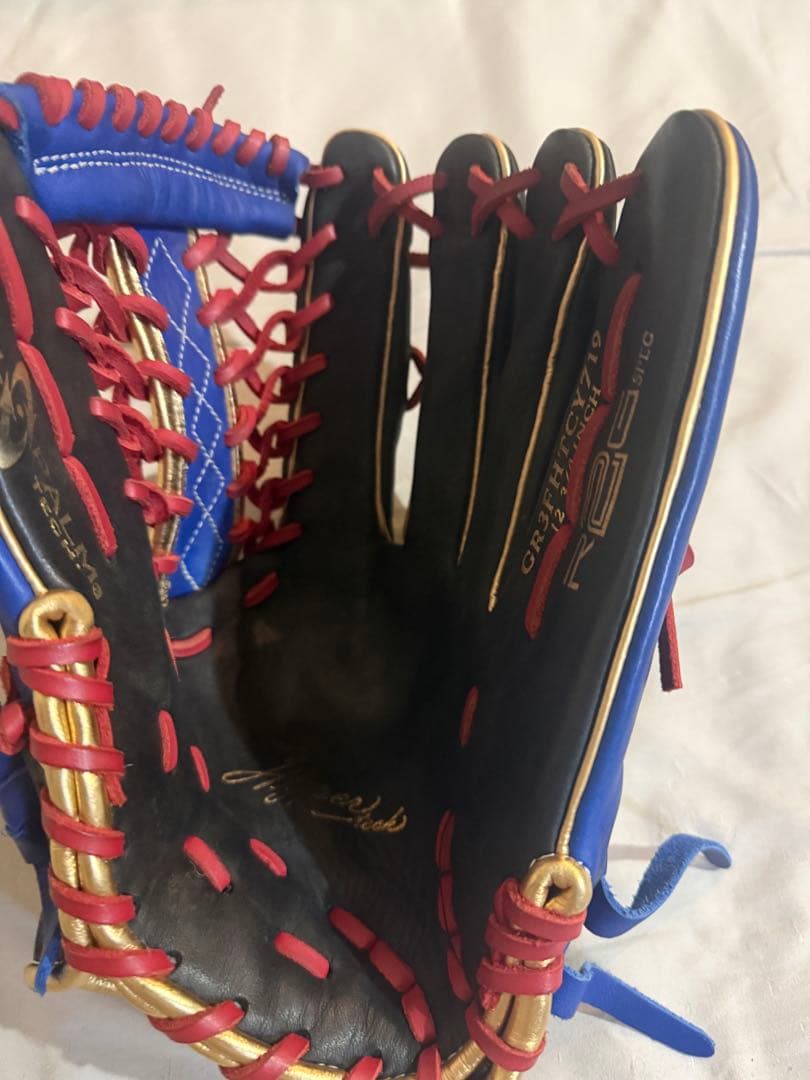 Rawlings Hyper Tech 軟式グローブ 黒/青/赤