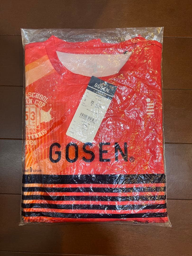 新品未使用品 ハイジャパ ゴーセン 長袖Tシャツ J24H01 レッド S
