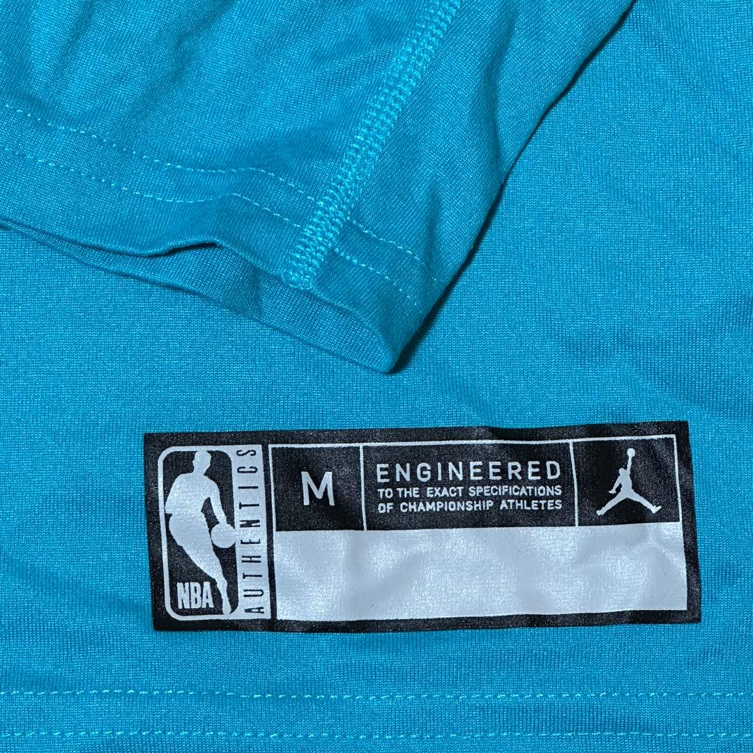 ジョーダンホーネッツ NBA選手支給品プラクティスロングTシャツMサイズUsed