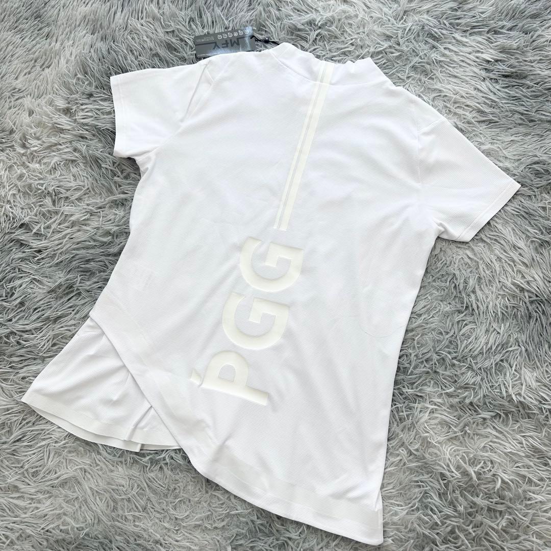 新品　PGG パーリーゲイツ　モックネック　半袖シャツ　フリル　カットソー　1