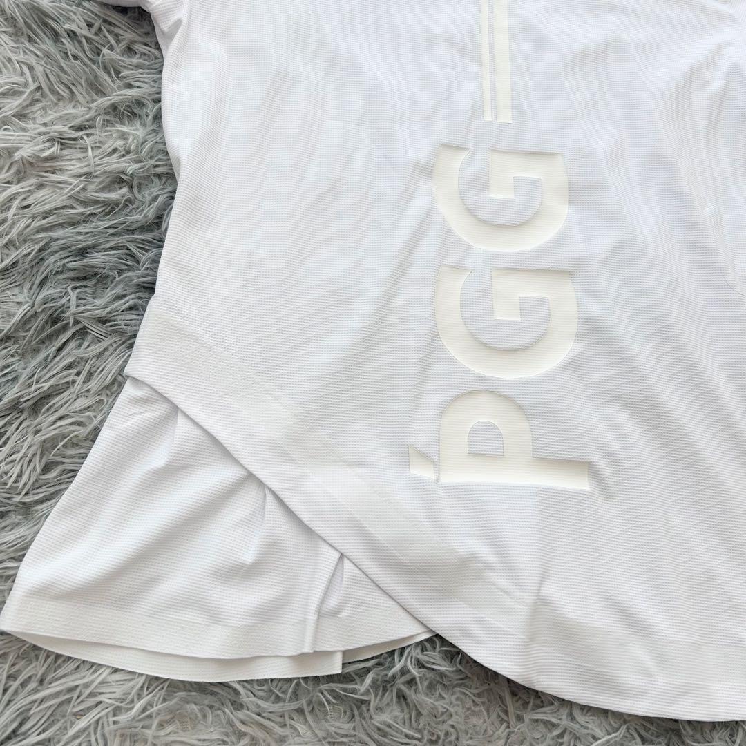 新品　PGG パーリーゲイツ　モックネック　半袖シャツ　フリル　カットソー　1