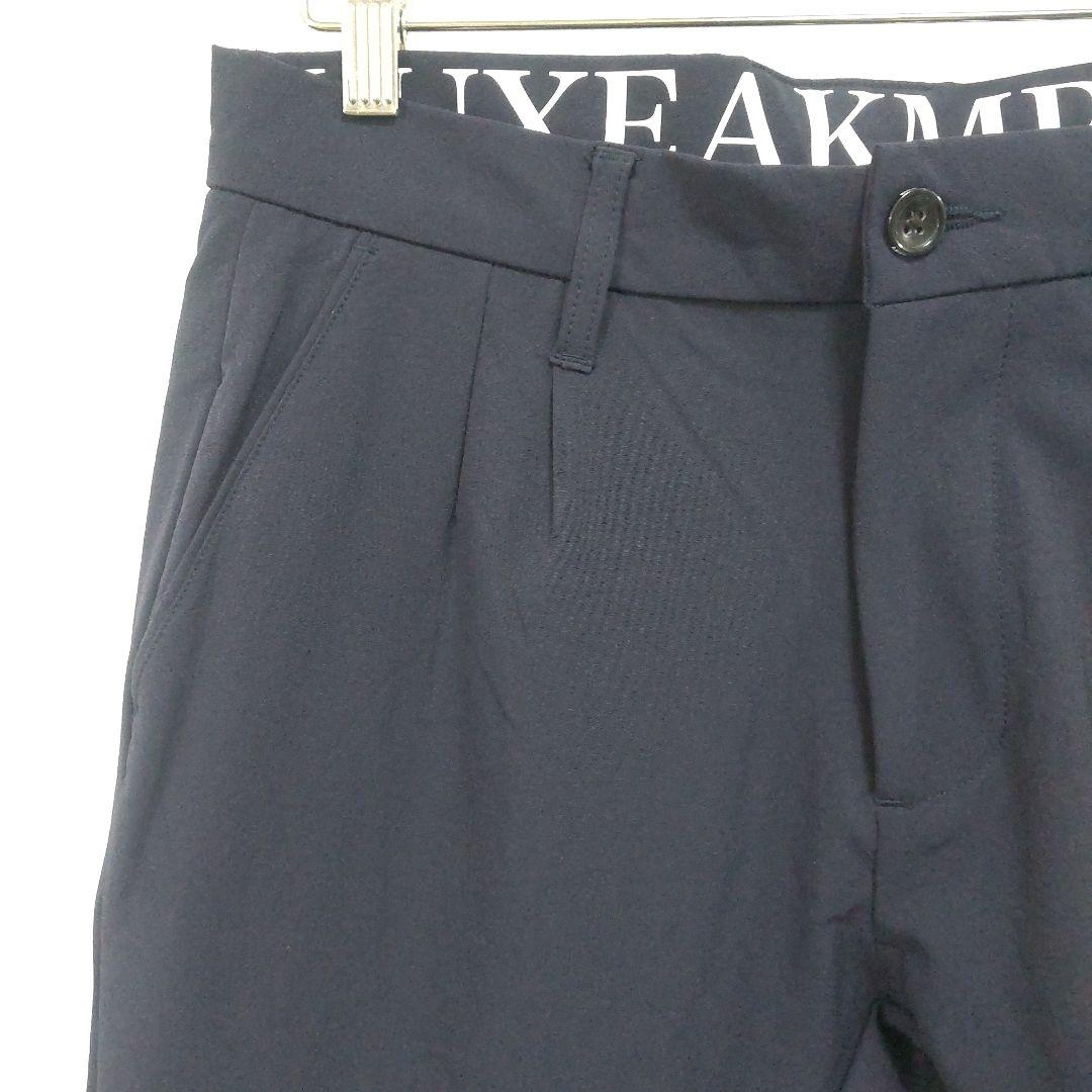 LUXEAKMPLUS 未使用 ゴルフ サイドロゴ スラックスパンツ M 紺