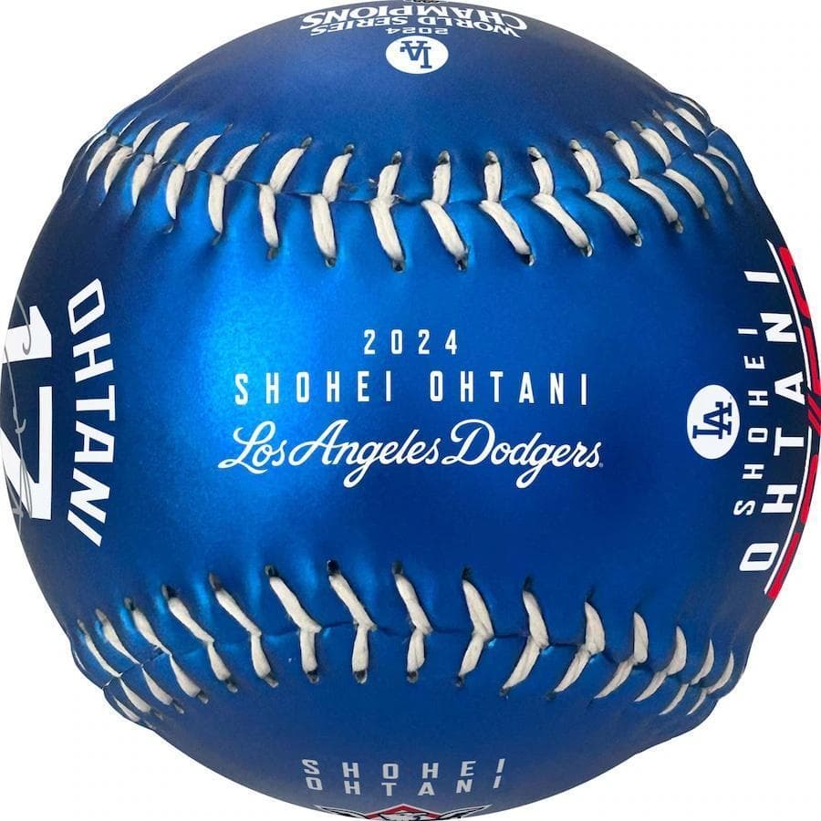 大谷翔平 2024MVP記念ボール ブルー 50/50ロゴ ドジャースMLB公式