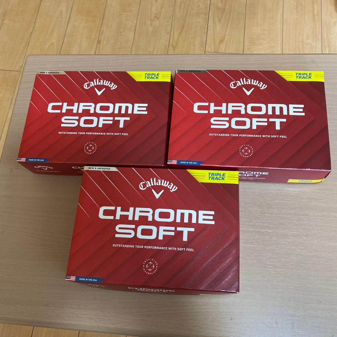 Callaway Chrome Soft ゴルフボール 1ダース3箱