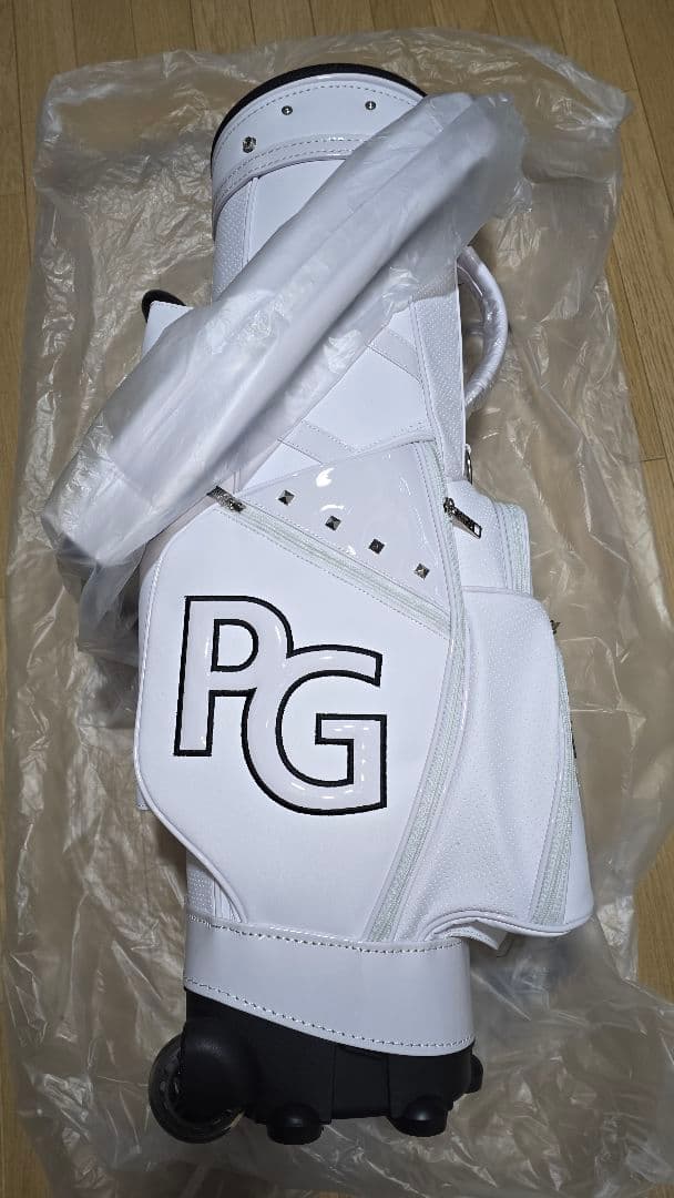 パーリーゲイツ　キャスター付　PEARLY GATES キャディバッグ　白　新品