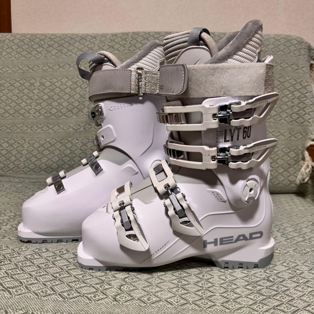 【美品】HEAD EDGE LYT 60 女性用スキーブーツ ホワイト