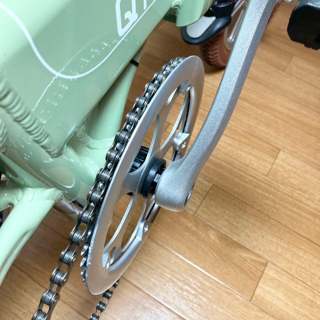 美品 Hold on 折り畳み電動アシスト自転車 Q1J 抹茶グリーン