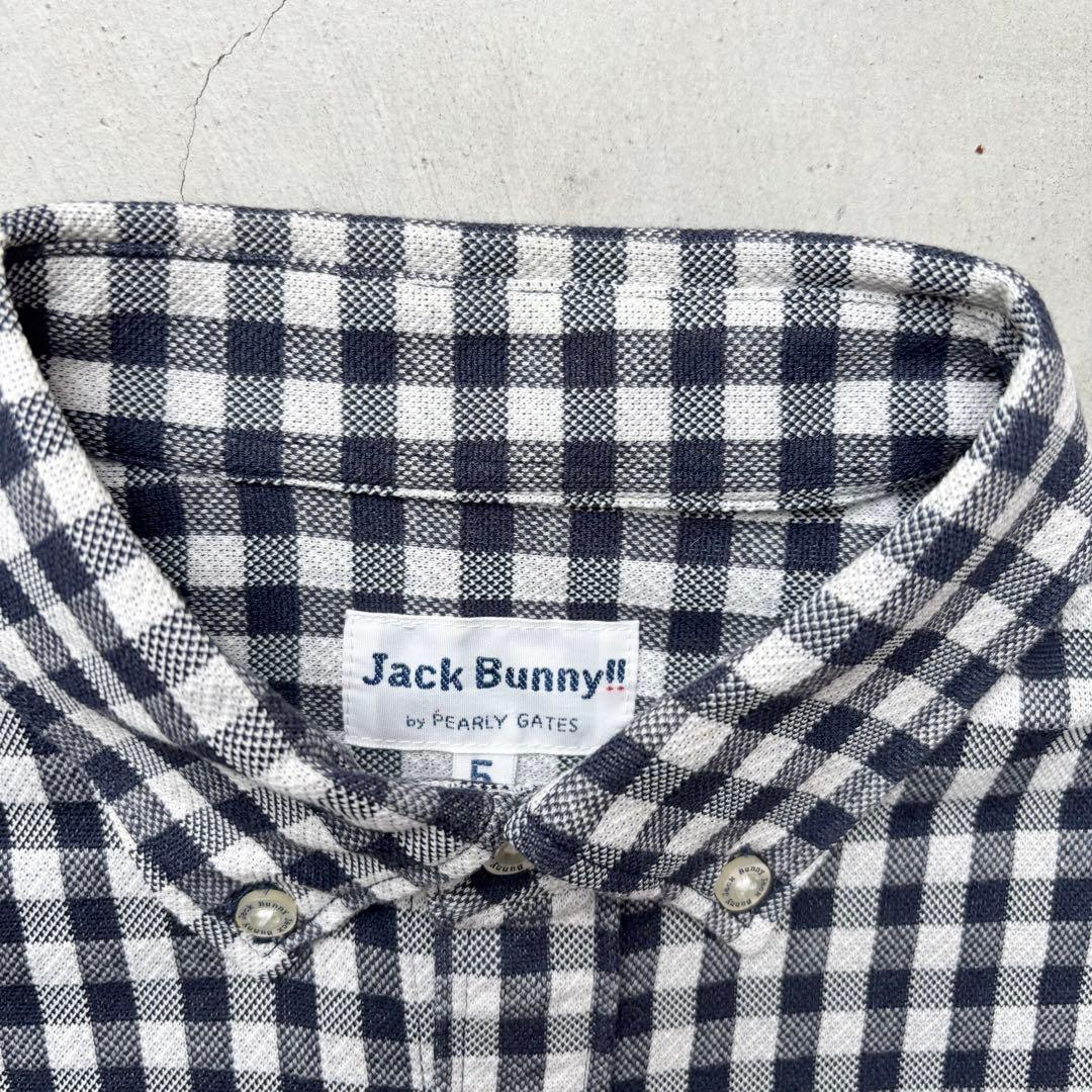 Jack Bunny!! ジャックバニー ボタンダウン シャツ ギンガムチェック