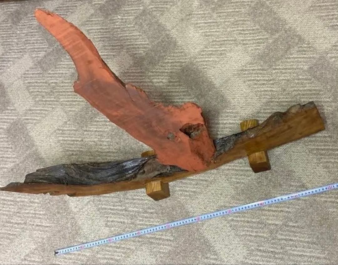 激レア 大型イカリ ヨット型コブ節木材無垢衝立 パーティション天然木仕切り