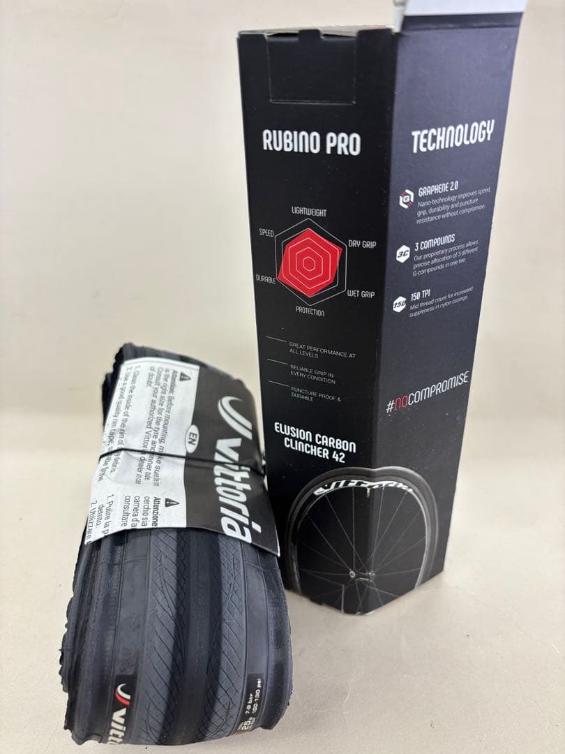 350【新品】 vittoria　RUBINO PRO　クリンチャータイヤ　2本