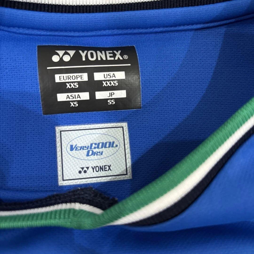 YONEX 75周年記念限定バドミントンシャツ 青 ssサイズ