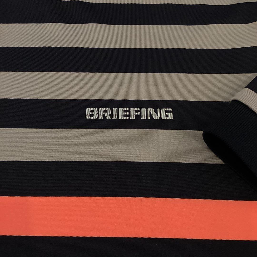 新品　BRIEFING MARINE STRIPE HIGHNECK RF