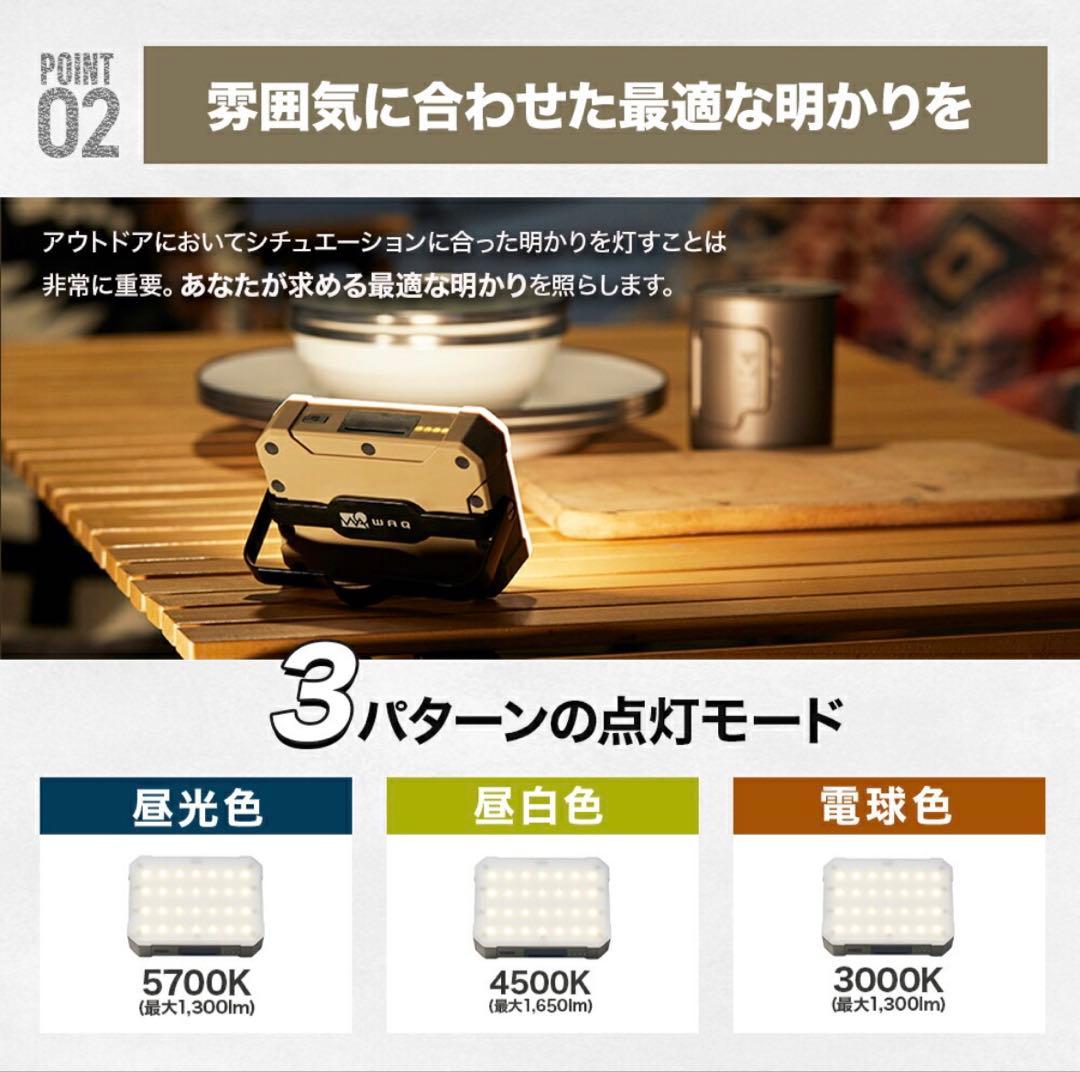 【WAQ】LED LANTERN 2 オリーブ