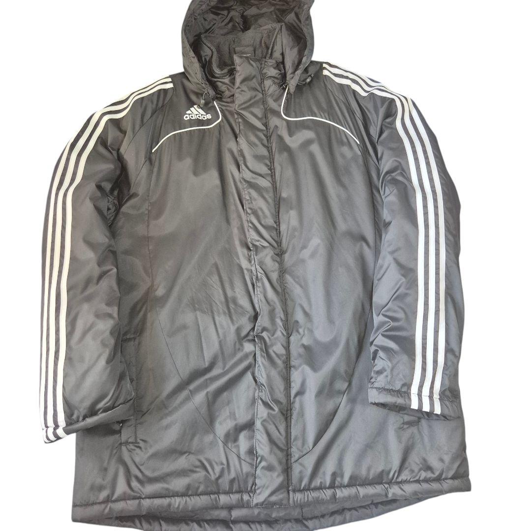 レア adidas 3本線 4XO ベンチコート 黒