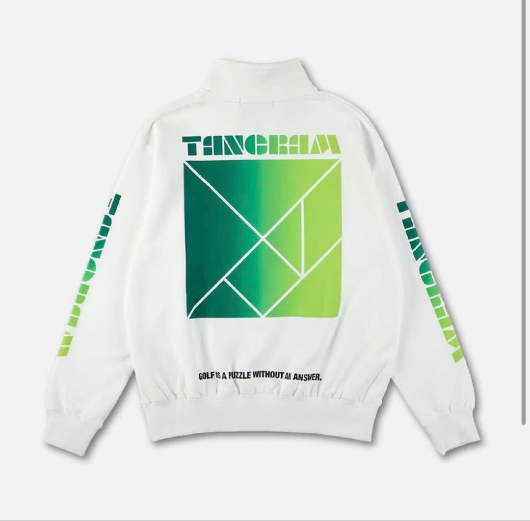 メンズウェア TANGRAM / GRADATION LOGO HALF ZIP SWEAT