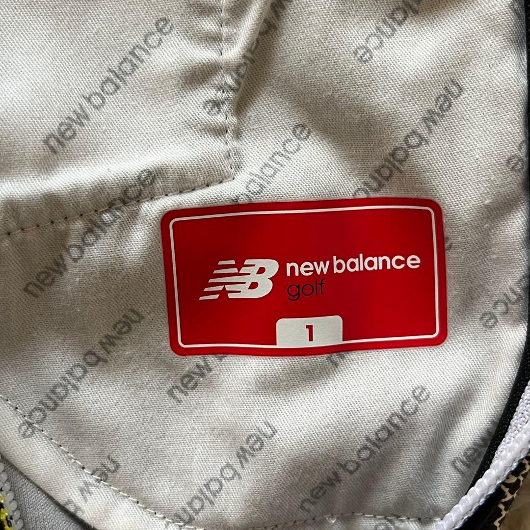 美品 New Balance ゴルフ ロゴ総柄スカート 1 黒