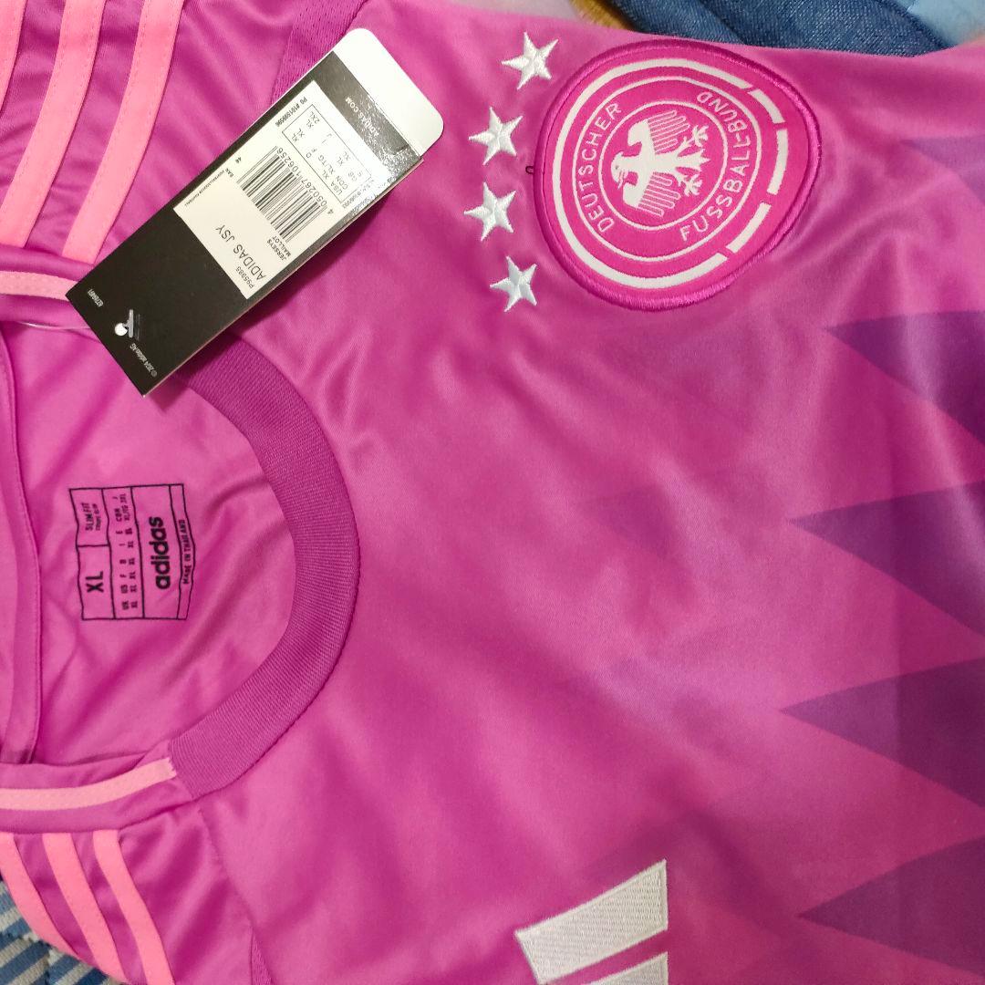 adidas ドイツ代表 ピンクシャツ L