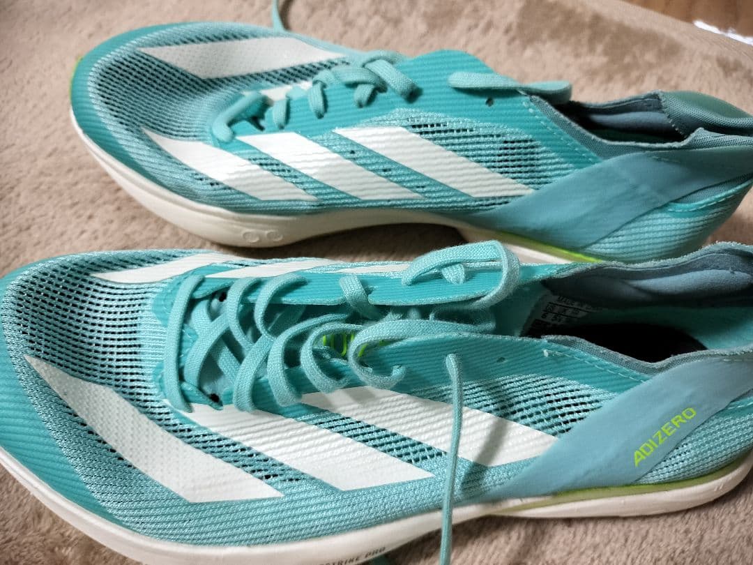 adidas ADIZERO スパイクシューズ ターコイズ 24センチ