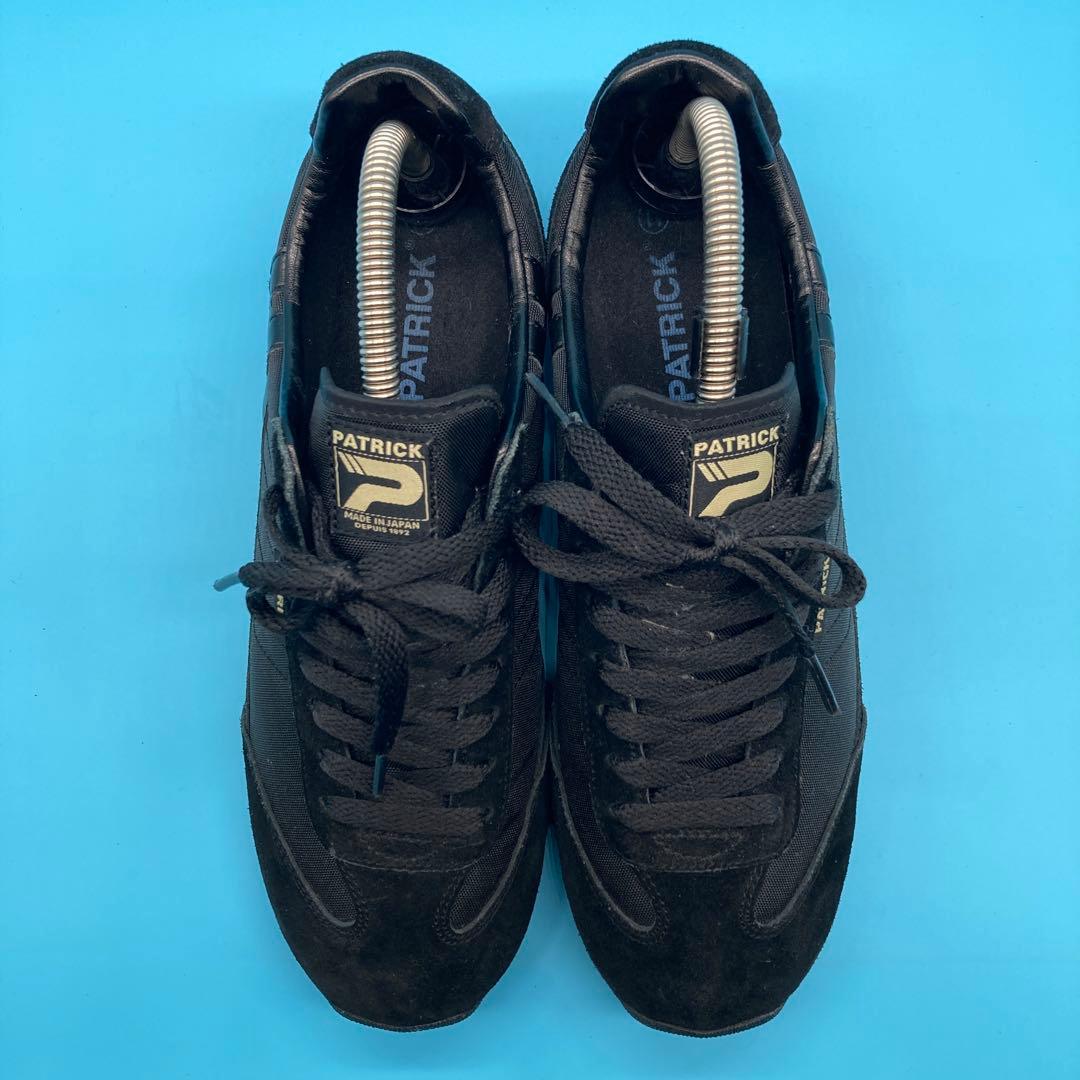 【美品】パトリックPATRICKマラソンシューズスニーカー靴26.0cm黒41