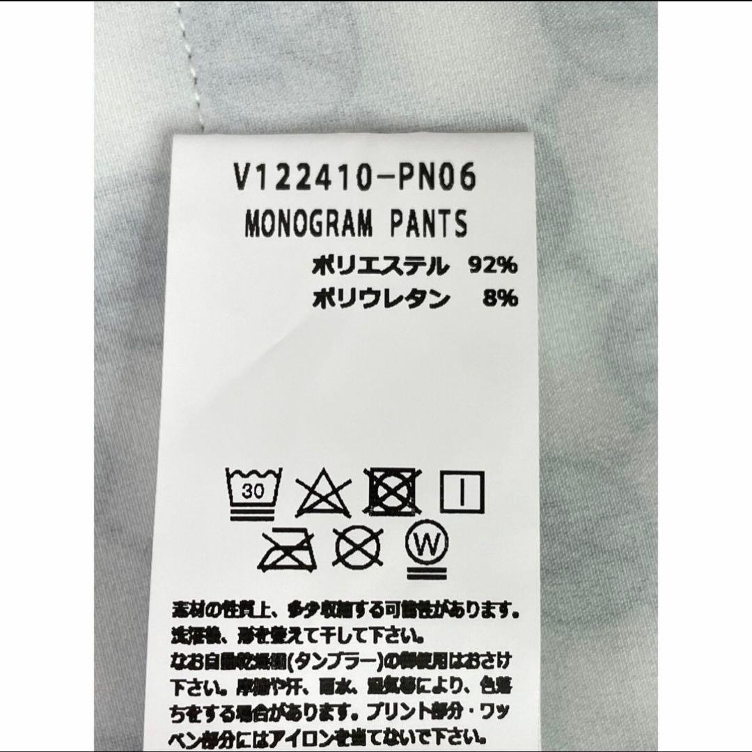 V12 ロゴパターン スリムフィットパンツMONOGRAM XL 春夏