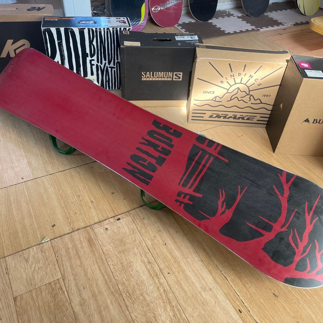 BURTON　バートン最高峰スノーボードセット　最上位ウッドコアドラゴンフライ