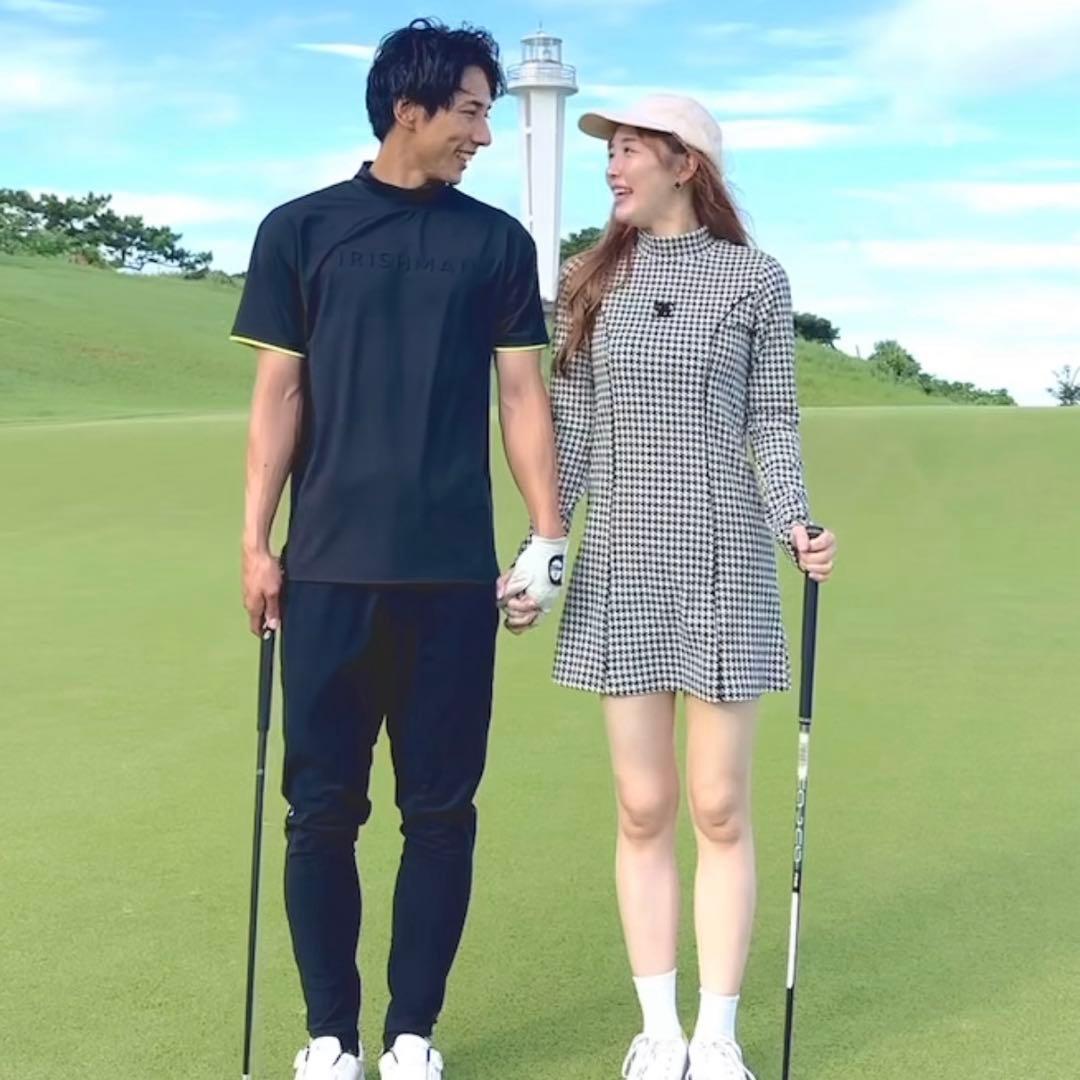 eimy golf ハイネックジャガードワンピース