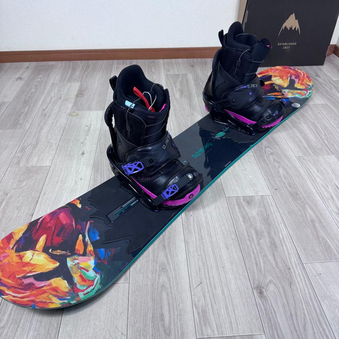 Burton Socialite 142cm スノーボード 三点セット