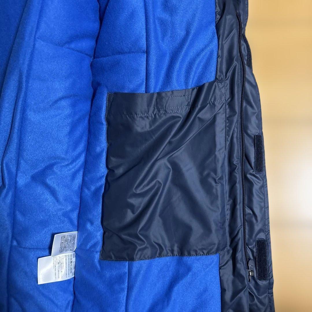 新品•未使用adidas ネイビー160cm フード付きベンチコート