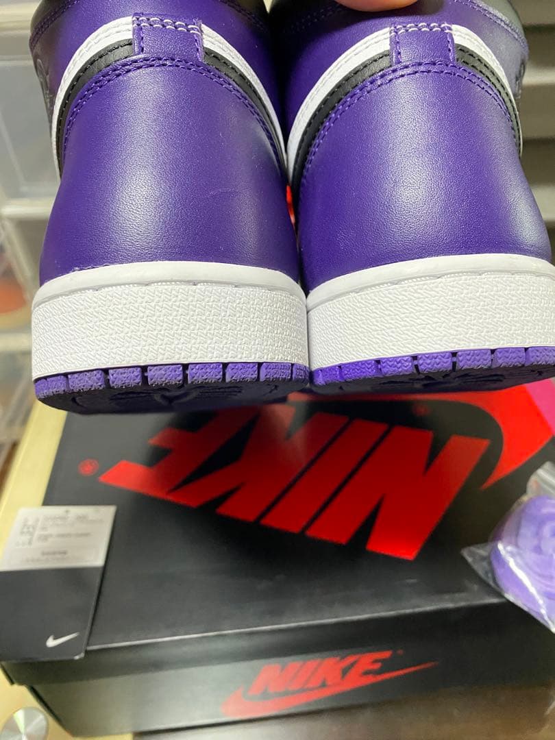 Nike Air Jordan 1 紫/白/黒 シューズ(男性用)