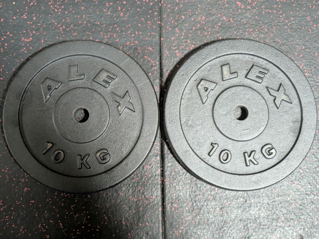 ALEX 10kg ダンベルプレート 2枚 20kg